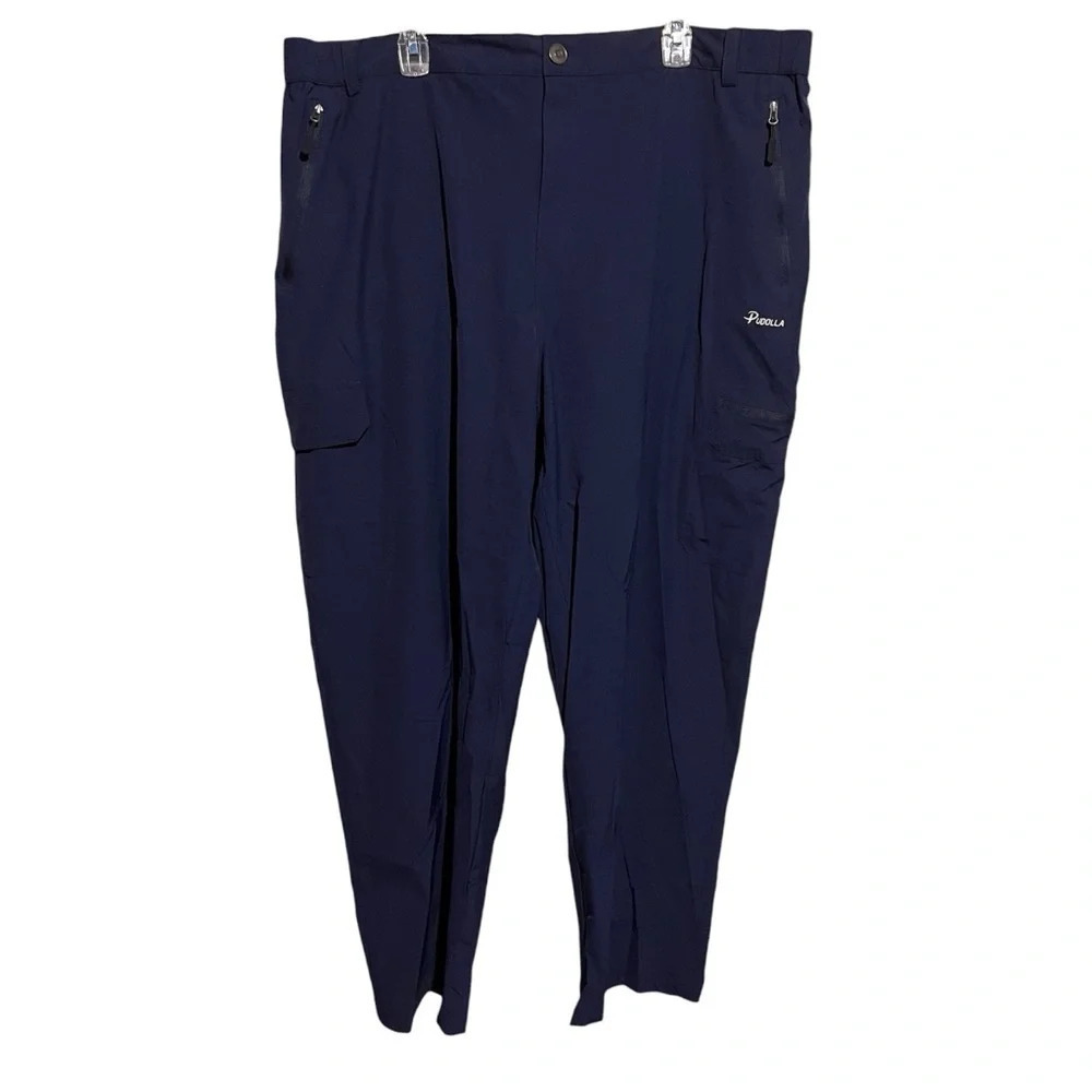 Pudolla Hiking Outdoors Pants Mens XXXL Blue Straight Stretch Athleisure